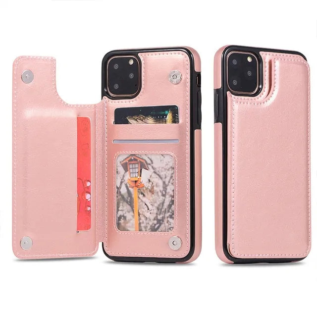 Wallet Phone Cases for IPhone 11 Pro Max 6S 6 7 8 Plus XS Max XR Case Cover Retro Flip Leather Phone Case for Iphone 7 Case Capa